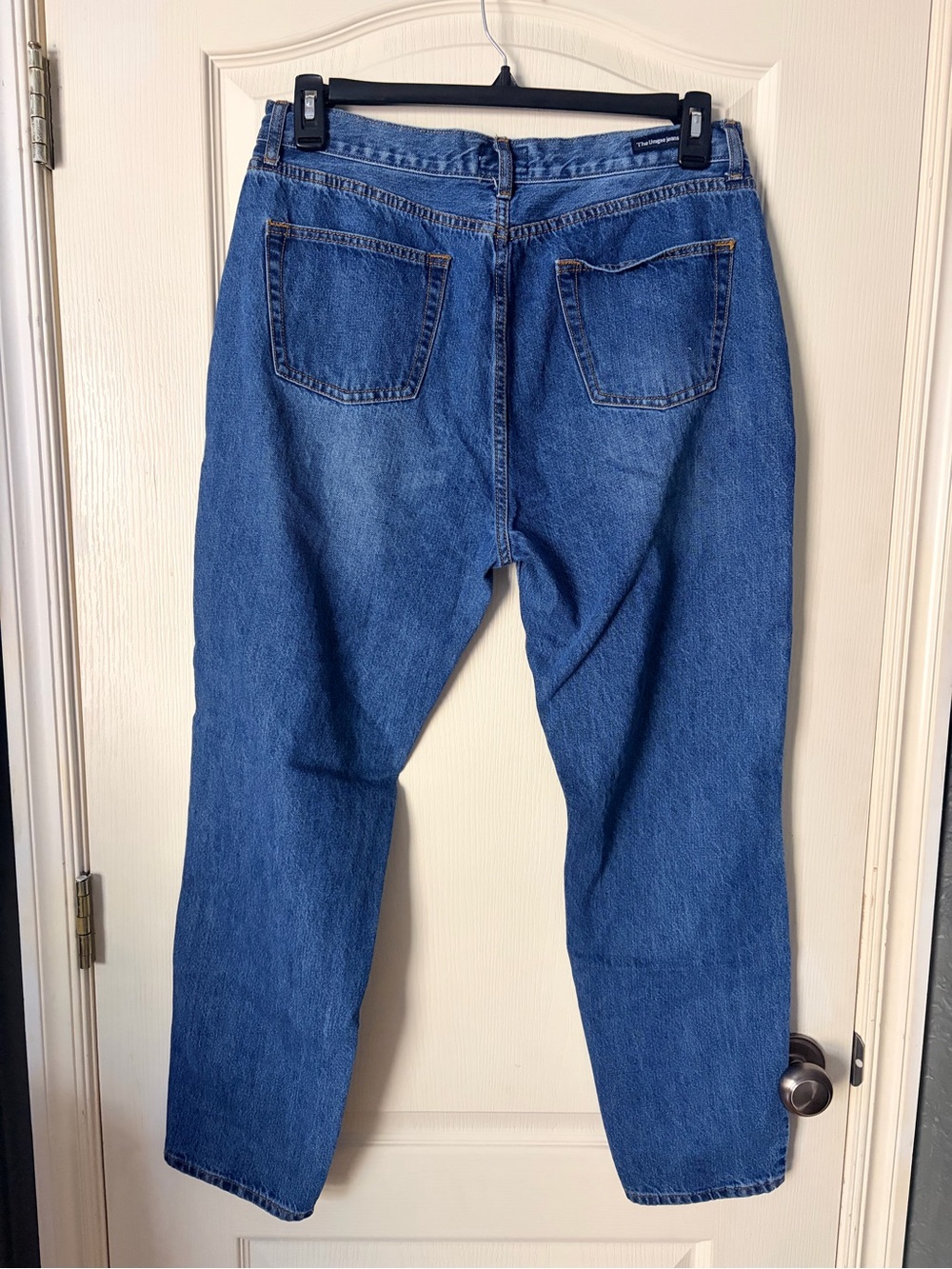 UMGEE High Waisted 5 Pocket Mom Fit Baggy Denim Jeans, Pintuck Leg, Size 32 - Picture 7 of 13